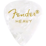 تصویر Fender Celluloid Picks 351 White Moto Heavy 12 Pack 