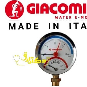 تصویر ترمومتر و مانومتر دیگ GIACOMINI 4bar ساخت ایتالیا اصل 