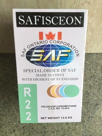 تصویر کپسول گاز فریون R22 مارک صف ایسکون ساخت چین 13/5 کیلوگرم ا R22 safiscon R22 safiscon