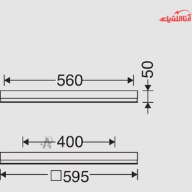 تصویر پنل LED آویز 48 وات 60x60 مازی نور مدل برلیانس 