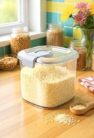 تصویر سطل برنج پیمانه دارهومکت۵کیلویی 