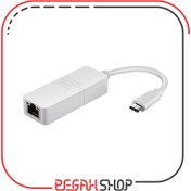 تصویر مبدل USB-C دی لینک مدل DUB-E130 به اترنت گیگابیت 