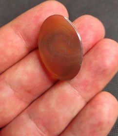 تصویر نگین عقیق جزع سلیمانی طبیعی تراش تخت 