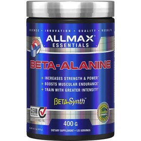 تصویر بتا آلانین 400 گرمی آل مکس ALLMAX, Essentials, Beta-Alanine, 3.2 g , 14.11 oz (400 g)