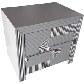 تصویر پاتختی ۲کشو میله ای 