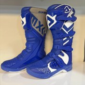 تصویر بوت موتورسواری کراسی مدل Acerbis رنگ آبی 