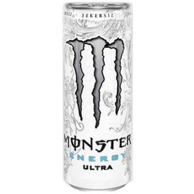 تصویر انرژی زا مانستر اولترا انرژی سفيد بدون شکر قوطی 500 ميل Monster مدل Energy Ultra Zero Sugar Monster Energy Drink Ultra Zero 500ml