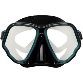 تصویر Decathlon Subbea Dive Mask سیاه خاکستری آینه 500 دوگانه 