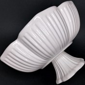 تصویر کاسه میوه سرامیکی ترنج پایه دار 