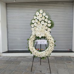 تصویر تاج گل حلقه ای تاجدار ترحیم شیراز 