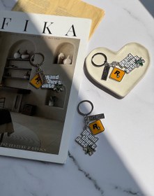 تصویر جاکلیدی فلزی طرح GTA V 