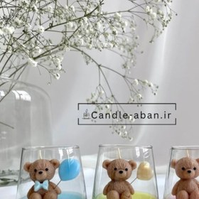 تصویر گیفت شمع خرس تدی 