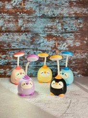 تصویر چراغ خواب و مطالعه جغد مدل ۴۴ طرح پنکوئن رنگ‌های متنوع 