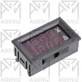 تصویر ماژول ولت متر و آمپر متر ۱۰۰ آمپر ۱۰۰ ولت شنت دار 