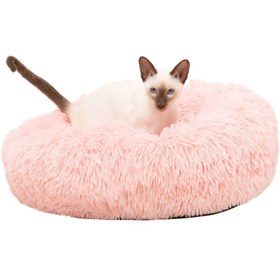 تصویر تشک و جای خواب سگ و گربه Pets at Home Donut Cat Bed Pink