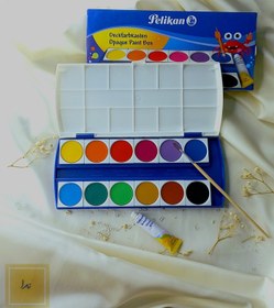 تصویر آبرنگ 12 رنگ حرفه ای برند پلیکان 