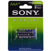 تصویر باتری نیم قلمی آلکالاین سونی مدل LR03 SONY BATTERY ALKALINE AAA model LR03