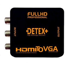 تصویر تبدیل HDMI به VGA دتکس پلاس کد P98 