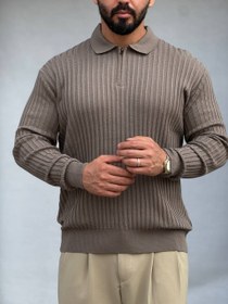 تصویر دورس بافت نیم زیپ 