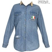 تصویر پیراهن جین موتورسواری COWBOY CODE مدل BLUE YAMAHA 