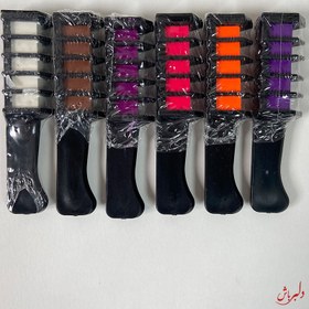 تصویر گچ مو شانه ای رنگی 