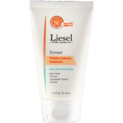 تصویر ضدآفتاب سانسل پوست چرب و مستعد آکنه لایسل 40 میلی لیتر Liesel Sunsel Oily Skin Sunscreen Cream SPF50+ 40 ml