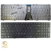 تصویر کیبورد لپ تاپ لنوو مدل IdeaPad G50-70 مشکی با فریم نقره ای 
