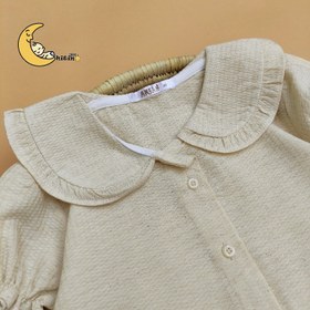 تصویر شومیز دخترانه لینن یقه ب ب 