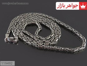 تصویر زنجیر نقره طرح آتون با عیار ۹۲۵ مخصوص گردنبند (60 سانتی متری) 