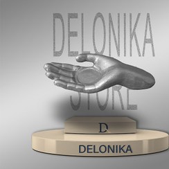 تصویر جا شمعی طرح دست 