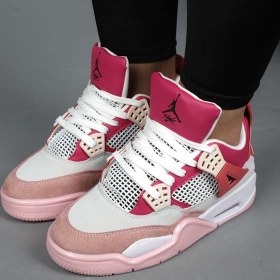 تصویر ایر جردن 4 زنانه (Nike Air Jordan 4) سرخابی women's sports shoes pink Air Jordan 4 (Nike Air Jordan 4)