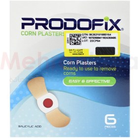 تصویر چسب میخچه پرودوفیکس مدل Corn Plasters بسته 6 عددی Prodofix Corn Plasters 6 pcs