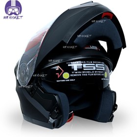 تصویر کلاه کاسکت فک متحرک ردلاین 939 | Blue Line کد 9 motorcycle helmet REDLINE Blue lines 939 cod 9