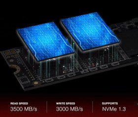 تصویر حافظه اس اس دی ای دیتا ایکس پی جی مدل SX8200 پرو با ظرفیت 512 گیگابایت ا Adata XPG SX8200 Pro 512GB PCIe M.2 2280 NVME SSD Adata XPG SX8200 Pro 512GB PCIe M.2 2280 NVME SSD