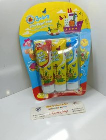 تصویر رنگ انگشتی ۳ رنگ آریا 