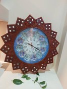 تصویر ساعت دیواری موتور تایوان - میناکاری تلفیق با آینه 