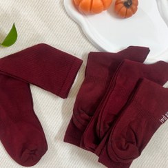 تصویر جوراب زرشکی 