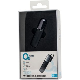 تصویر هندزفری بلوتوثی تک گوش اکسیژن مدل OXYGEN B-1 OXYGEN WIRELESS EARBUDS B1