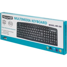 تصویر کیبورد مچر مدل MR-308 keyboard macher mr-308