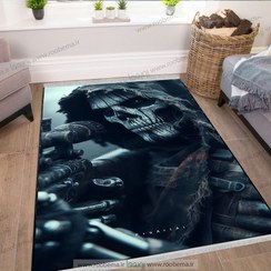 تصویر فرش چاپی طرح گوست در کالاف جدید مناسب اتاق گیمینگ FM-1475 