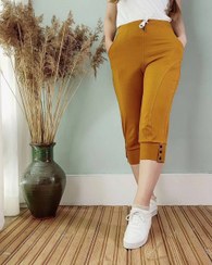 تصویر شلوارک زنانه دمپا سه دکمه سایز آزاد 