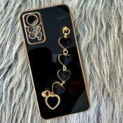 تصویر قاب گوشی شیامی note 11 pro /note 12 pro کاور محافظ طرح مای کیس قلبی مشکی مناسب گوشی note 11 pro /note 12 pro 