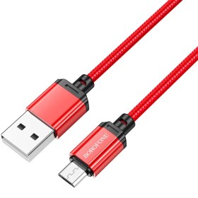 تصویر کابل تبدیل USB به MICROUSB بروفون مدل BX87 طول 1 متر Borofone BX87 MicroUSB Cable 1m