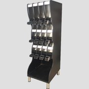 تصویر استند حبوبات آجیل خشکبار قهوه 12 مخزن آکاربو طرح ترکیه 