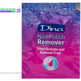 تصویر پد لاک پاک کن دینا مدل Flower بسته 5 عددی Dina Flower Polish Remover Pad 5Pcs