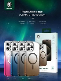 تصویر قاب گرین‌لاین مگ‌سیف Green Lion Gradient Magsafe Case for iPhone 15 Pro Max 