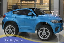 تصویر ماشین شارژی BMW X6 نقرآبی 