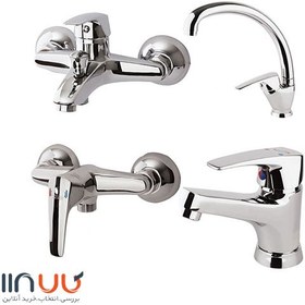 تصویر ست شیرآلات اکو کروم شودر Ecoo Chrome Set