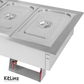 تصویر هات بن ماری ۴ لگنه توکار کیچن تک (Kitchentech) 