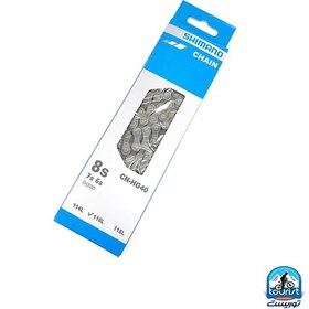 تصویر زنجیر شیمانو 8 سرعته شیمانو hg40 اصلی shimano chain hg40 8 speed